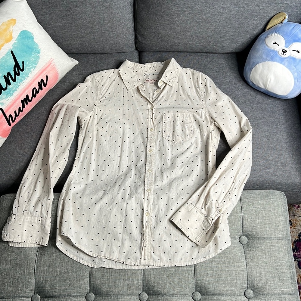Merona Button-Up Long Sleeve Dress Shirt